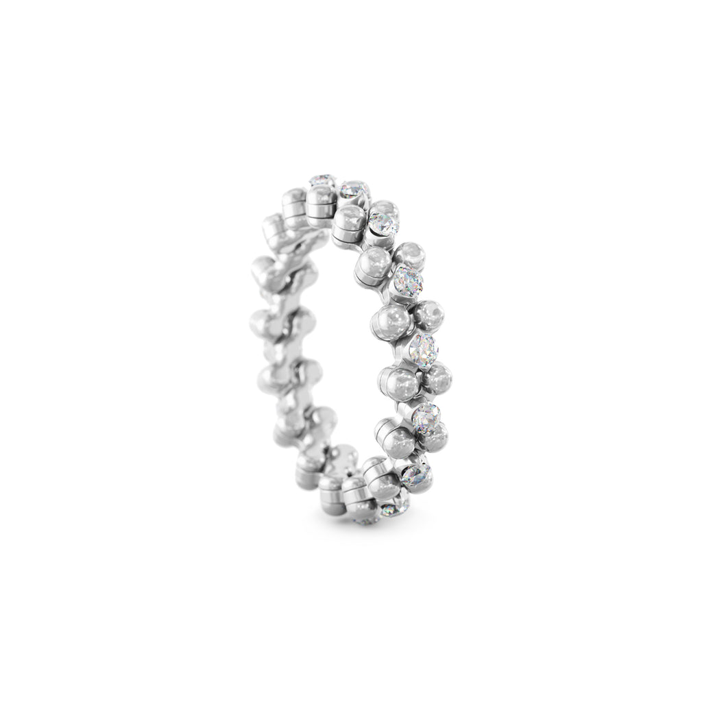 Serafino Consoli Brevetto Multi-Size Ring - RMS 3M7 WG WD (WD) aus Weißgold mit Diamant