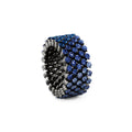 Serafino Consoli Brevetto Multi-Size Ring - RMS 5F2 BG BS SFT (SFT) aus Weißgold mit Diamant und Saphir
