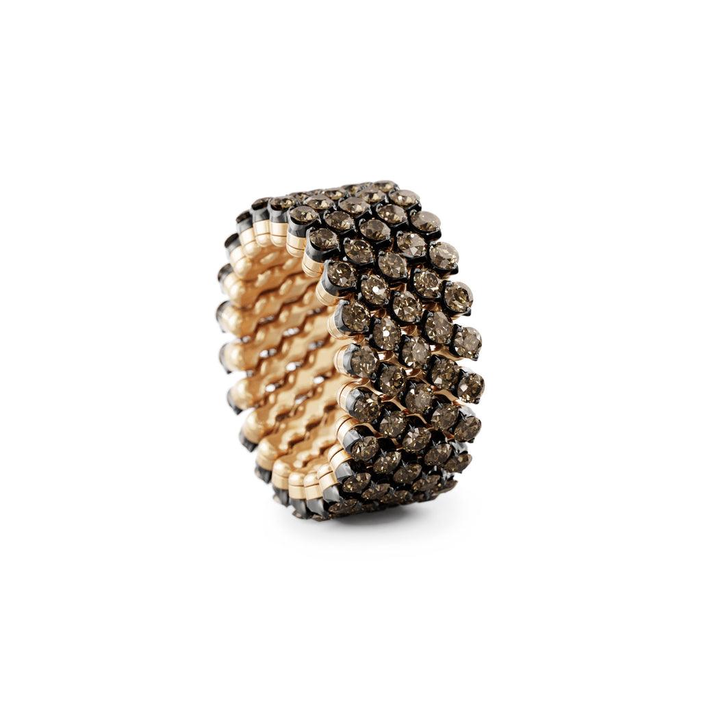 Serafino Consoli Brevetto Multi-Size Ring - RMS 5F2 RBG BRD (BRD) aus Bicolor-Gold mit Diamant
