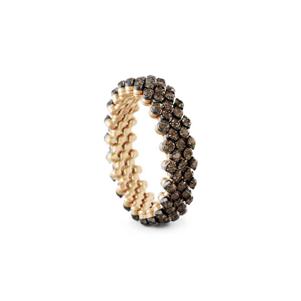 Serafino Consoli Brevetto Multi-Size Ring - RMS 5F2 RBG BRD (BRD) aus Bicolor-Gold mit Diamant