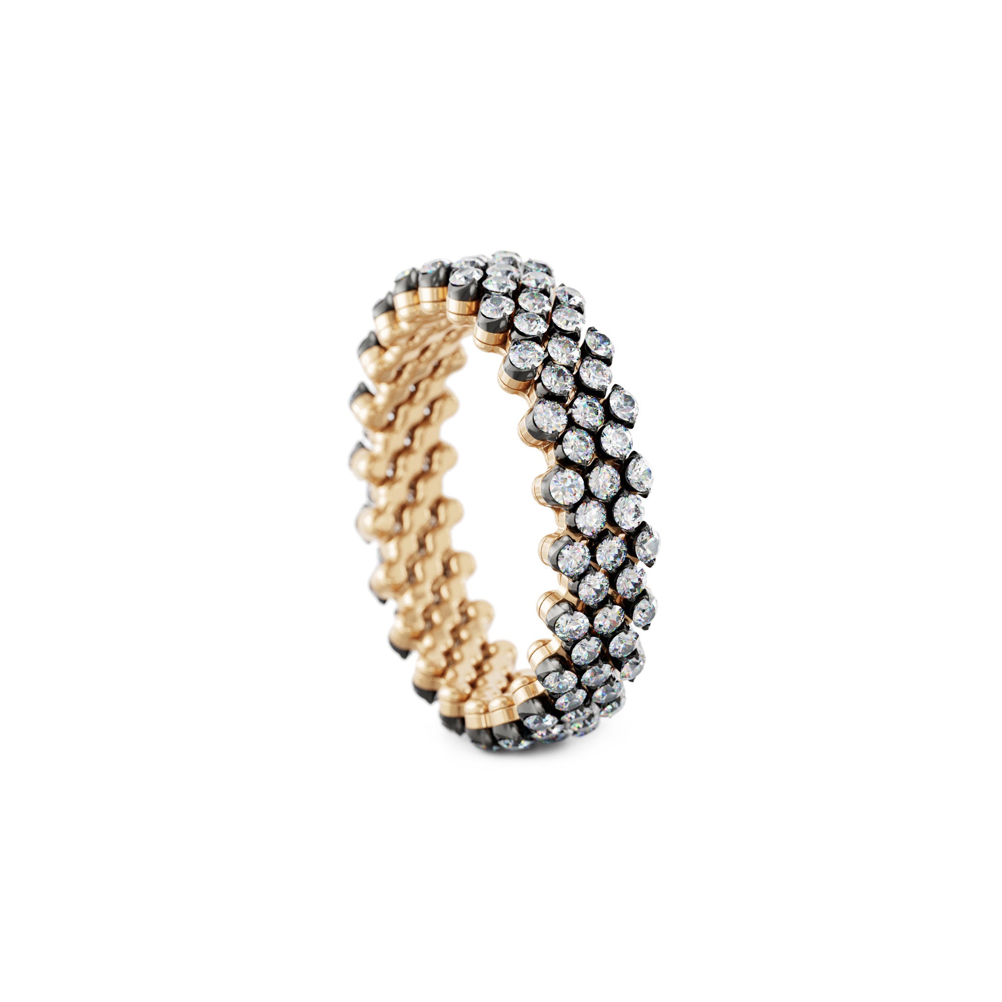 Serafino Consoli Brevetto Multi-Size Ring - RMS 5F2 RBG WD (WD) aus Roségold mit Diamant