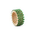 Serafino Consoli Brevetto Multi-Size Ring - RMS 5F2 RG T (T) aus Roségold mit Tsavorit