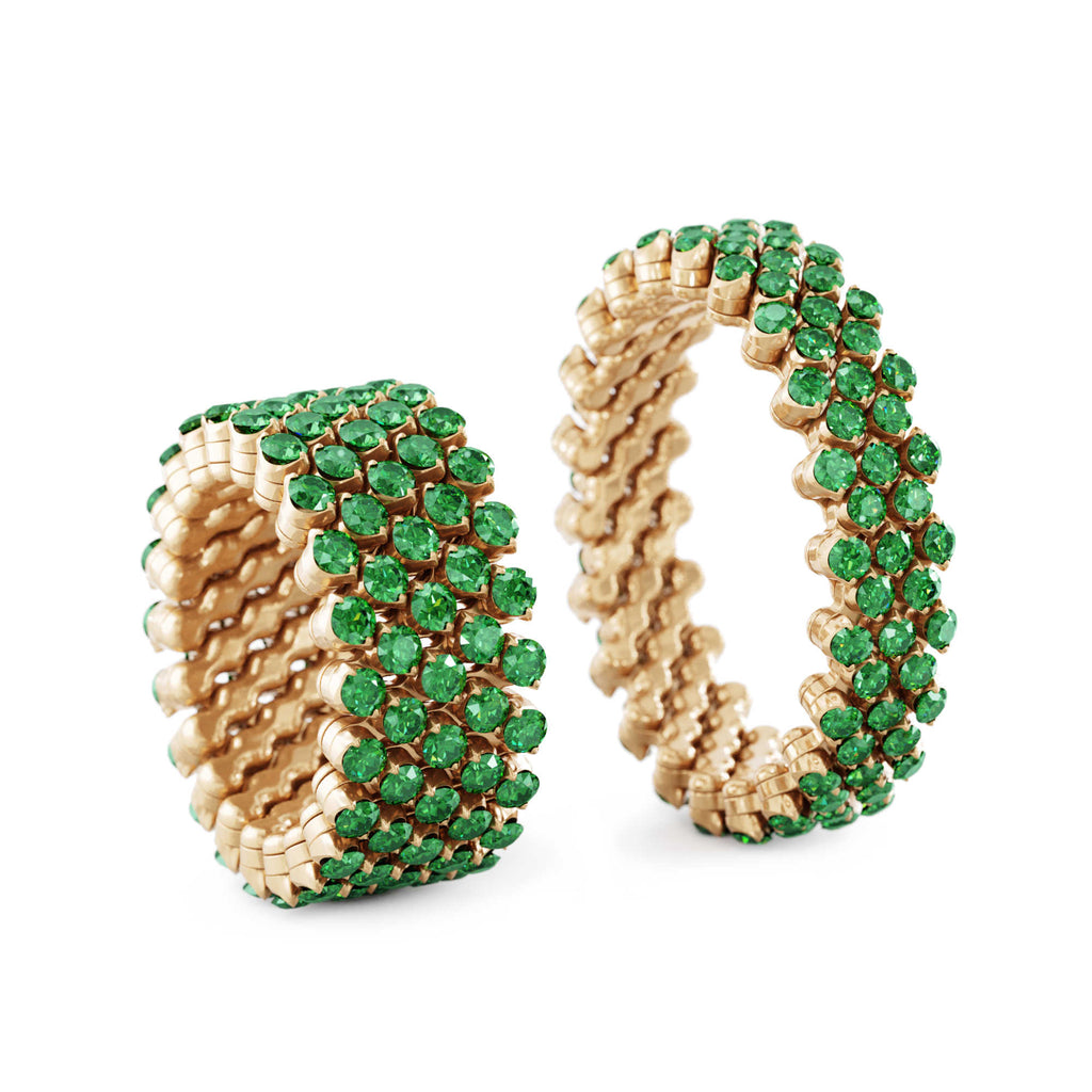 Serafino Consoli Brevetto Multi-Size Ring - RMS 5F2 RG T (T) aus Roségold mit Tsavorit