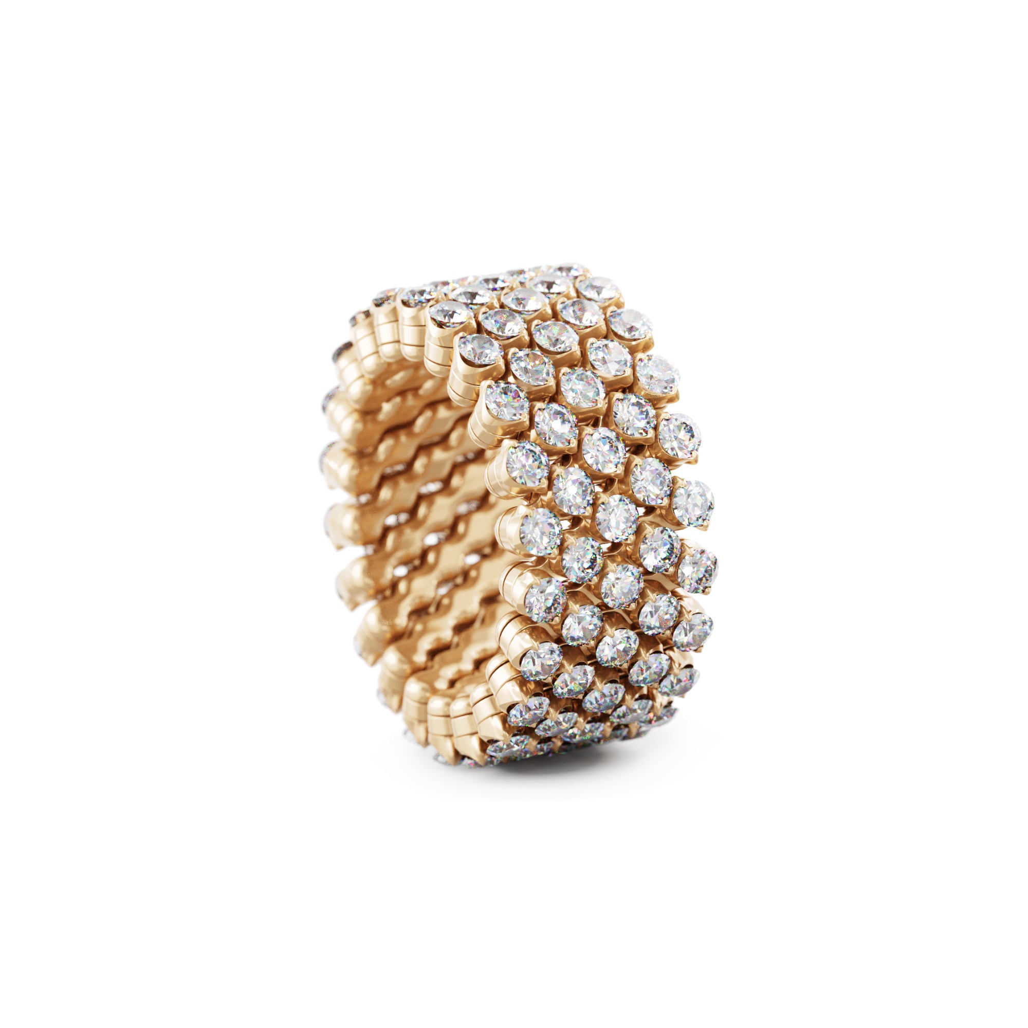 Serafino Consoli Brevetto Multi-Size Ring - RMS 5F2 RG WD (WD) aus Roségold mit Diamant