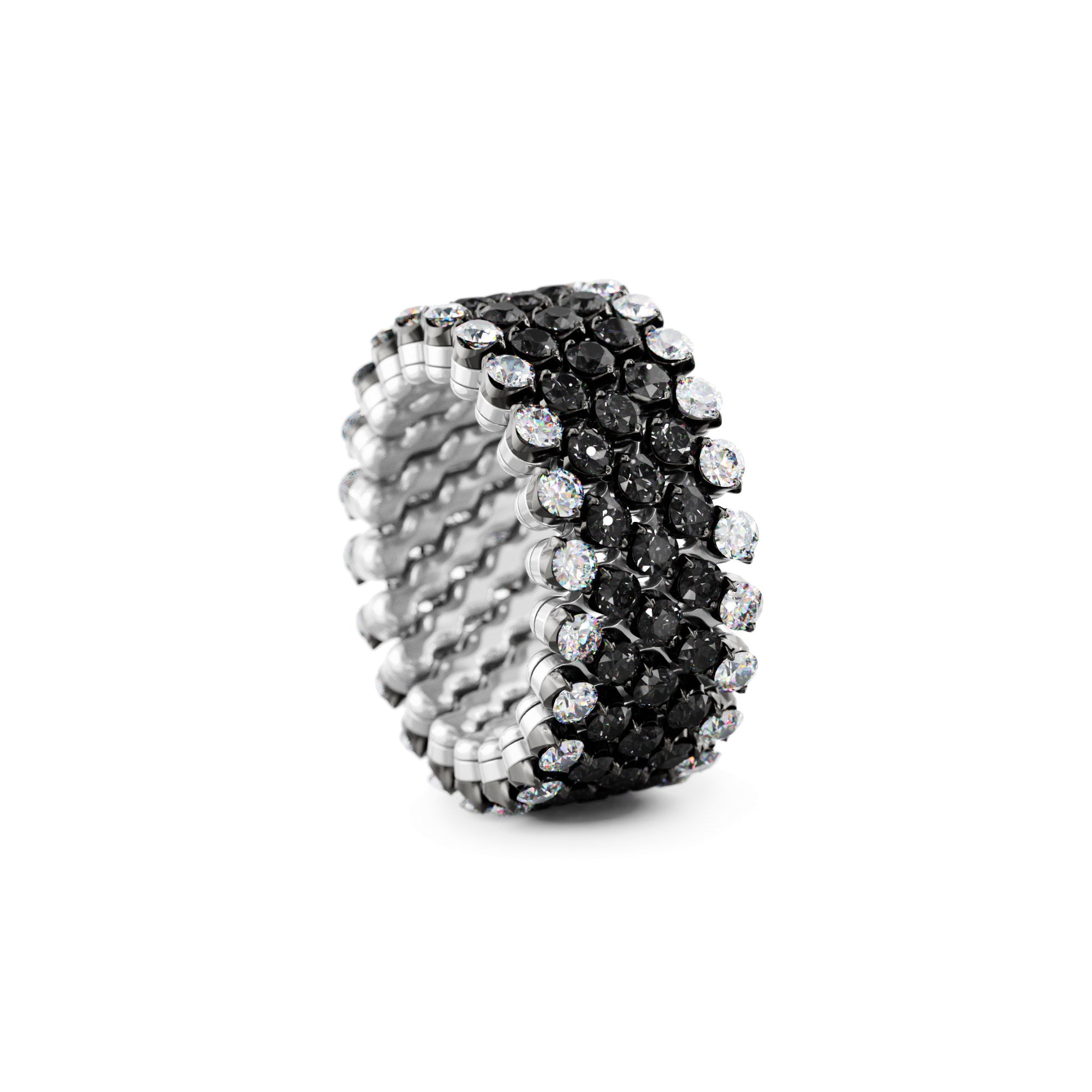 Serafino Consoli Brevetto Multi-Size Ring - RMS 5F2 WBG WD BD (BD) aus Weißgold mit Diamant