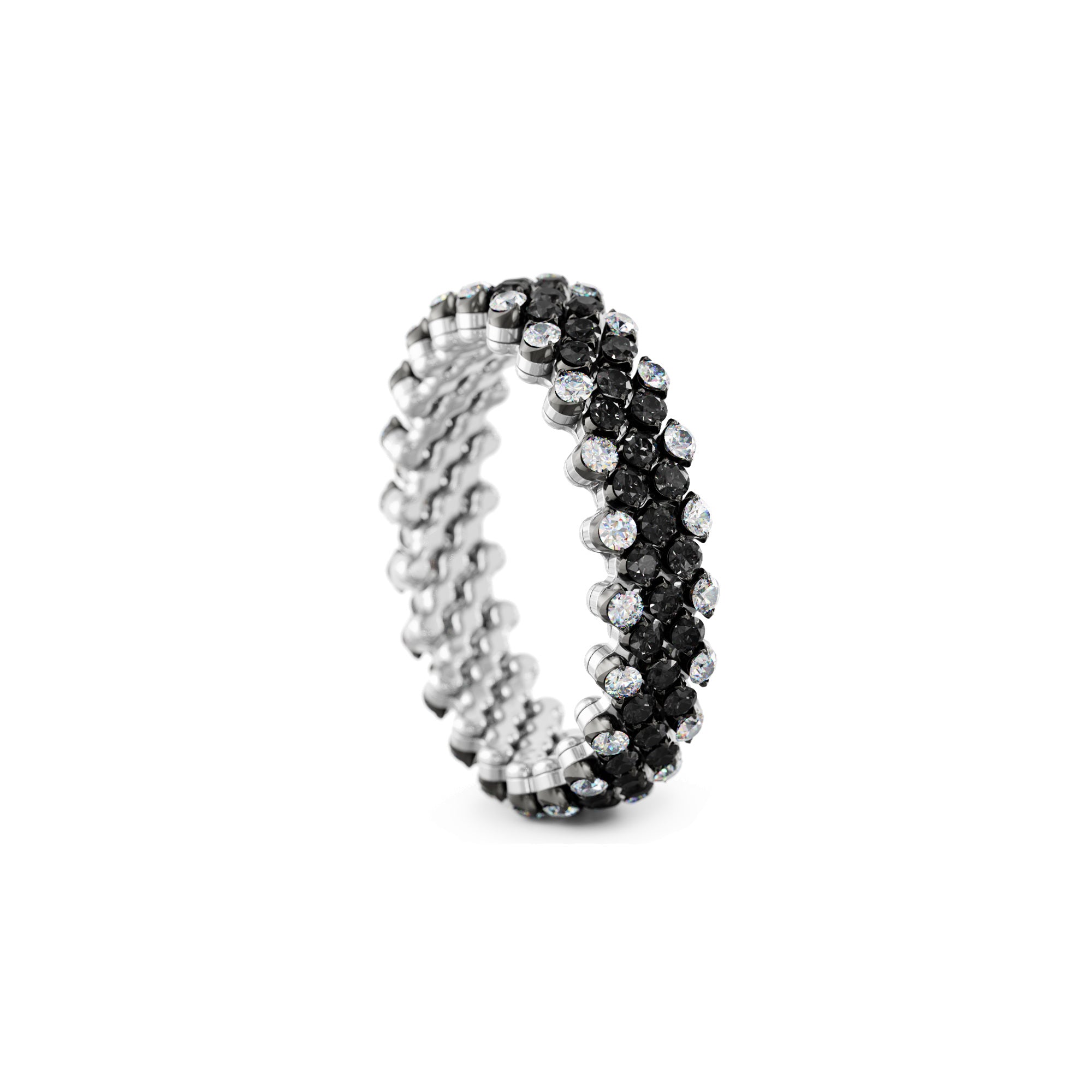 Serafino Consoli Brevetto Multi-Size Ring - RMS 5F2 WBG WD BD (BD) aus Weißgold mit Diamant