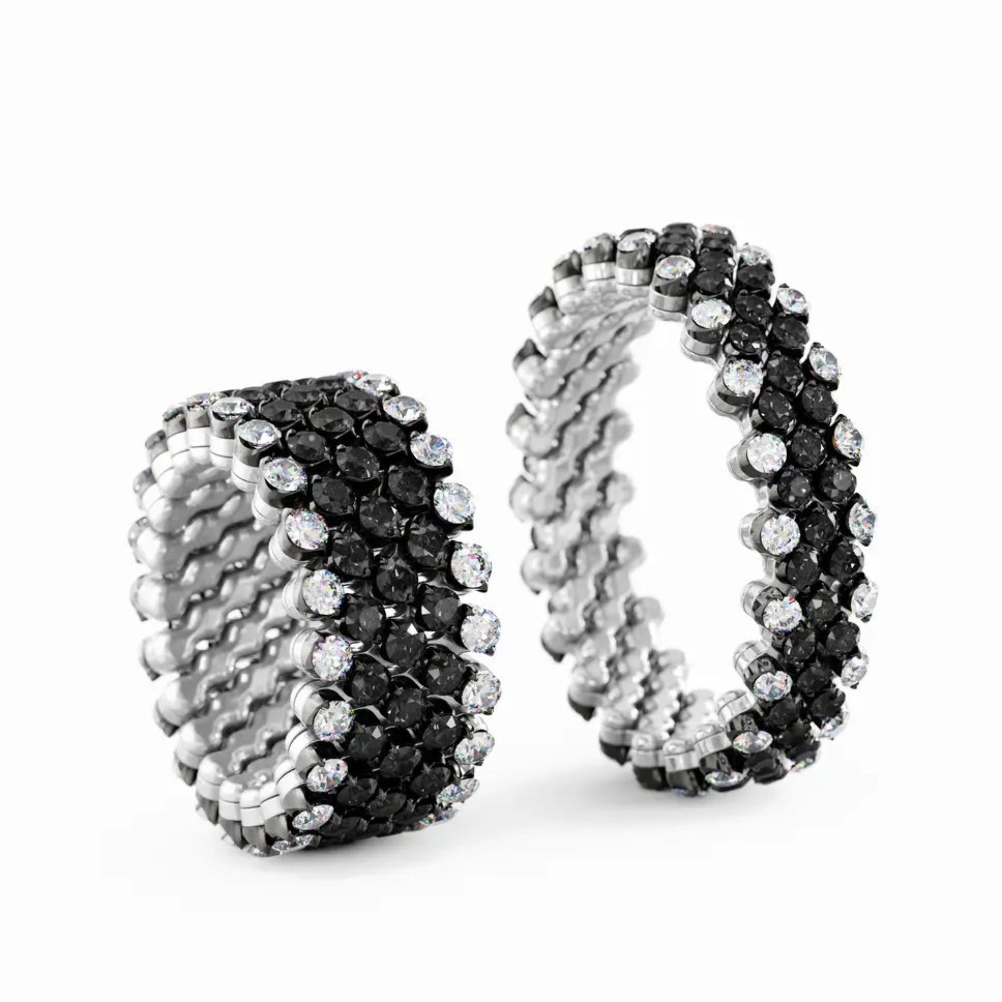 Serafino Consoli Brevetto Multi-Size Ring - RMS 5F2 WBG WD BD (BD) aus Weißgold mit Diamant
