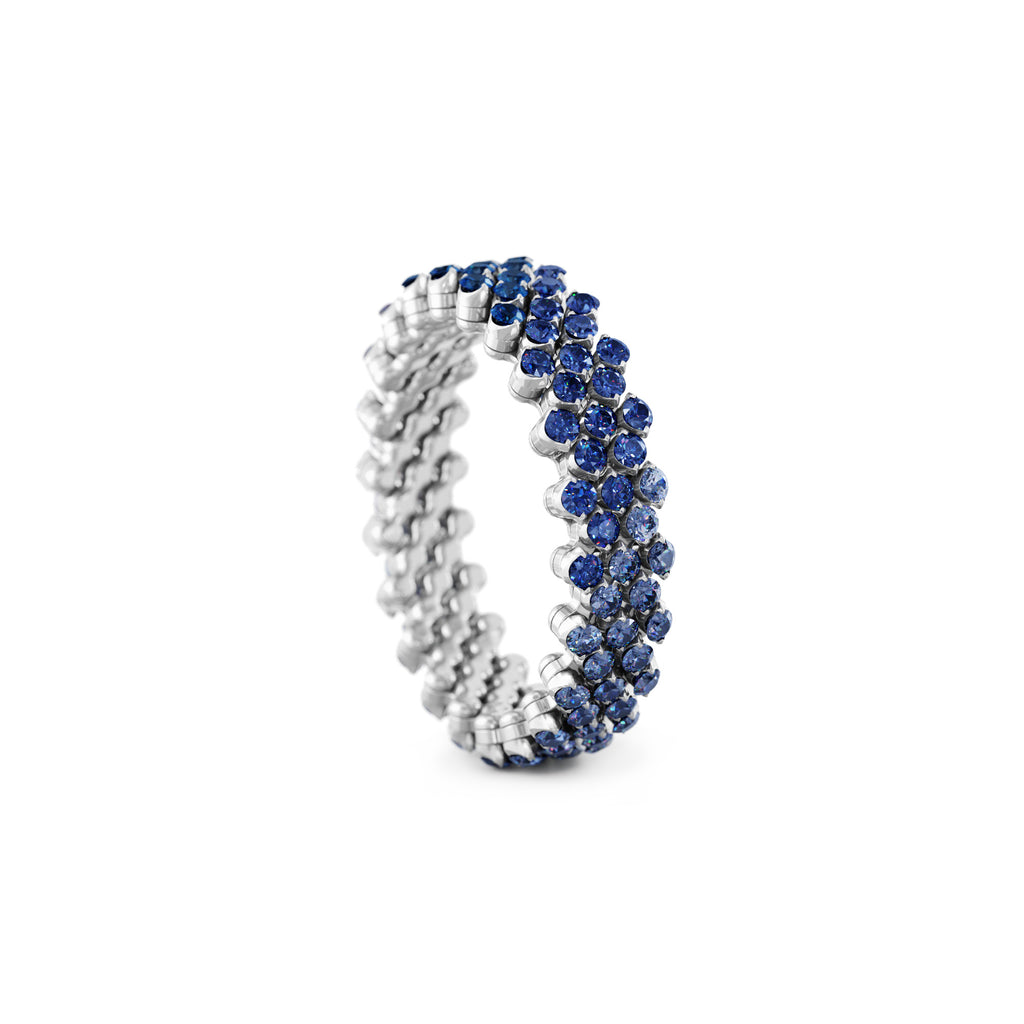 Serafino Consoli Brevetto Multi-Size Ring - RMS 5F2 WG BS SFT (SFT) aus Weißgold mit Diamant und Saphir