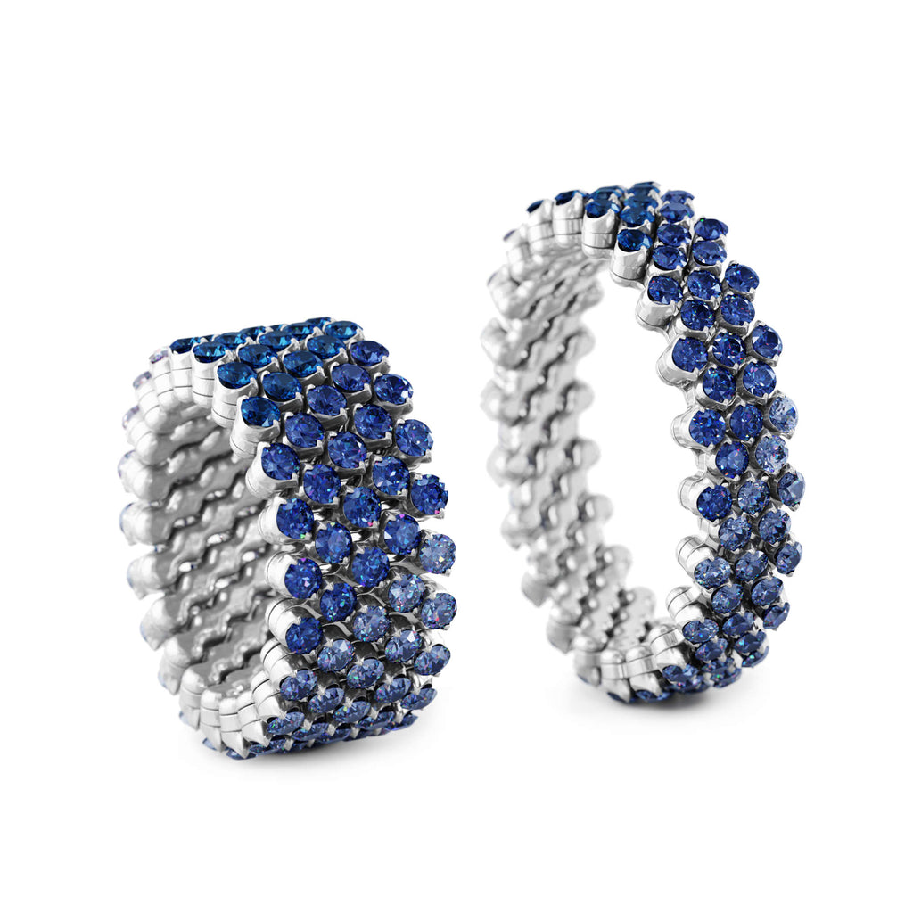 Serafino Consoli Brevetto Multi-Size Ring - RMS 5F2 WG BS SFT (SFT) aus Weißgold mit Diamant und Saphir