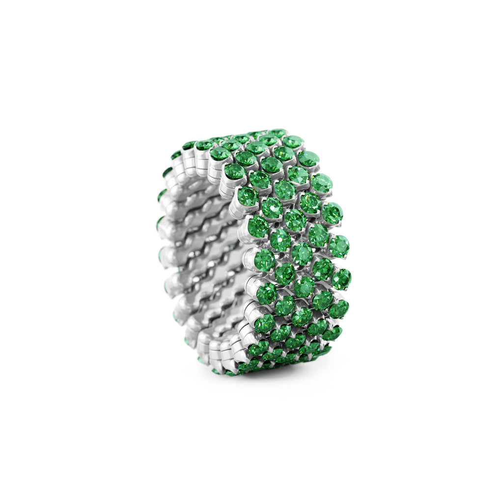 Serafino Consoli Brevetto Multi-Size Ring - RMS 5F2 WG T (T) aus Weißgold mit Tsavorit