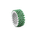 Serafino Consoli Brevetto Multi-Size Ring - RMS 5F2 WG T (T) aus Weißgold mit Tsavorit