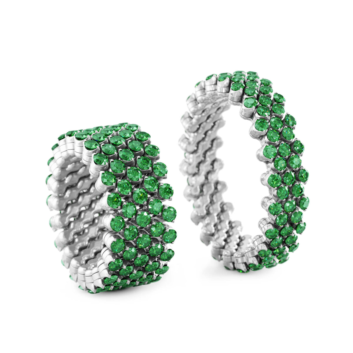Serafino Consoli Brevetto Multi-Size Ring - RMS 5F2 WG T (T) aus Weißgold mit Tsavorit