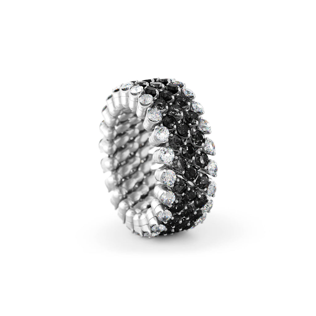 Serafino Consoli Brevetto Multi-Size Ring - RMS 5F2 WG WD BD (BD) aus Weißgold mit Diamant