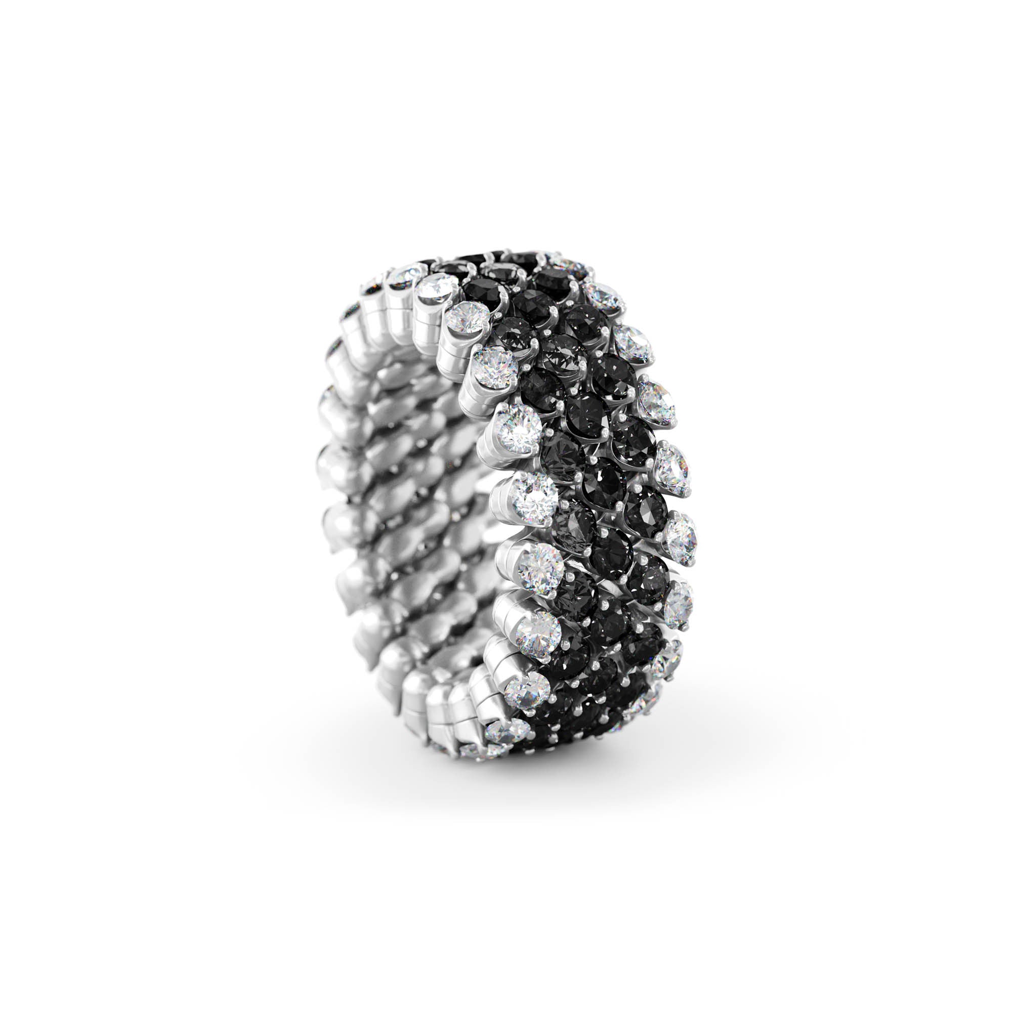 Serafino Consoli Brevetto Multi-Size Ring - RMS 5F2 WG WD BD (BD) aus Weißgold mit Diamant