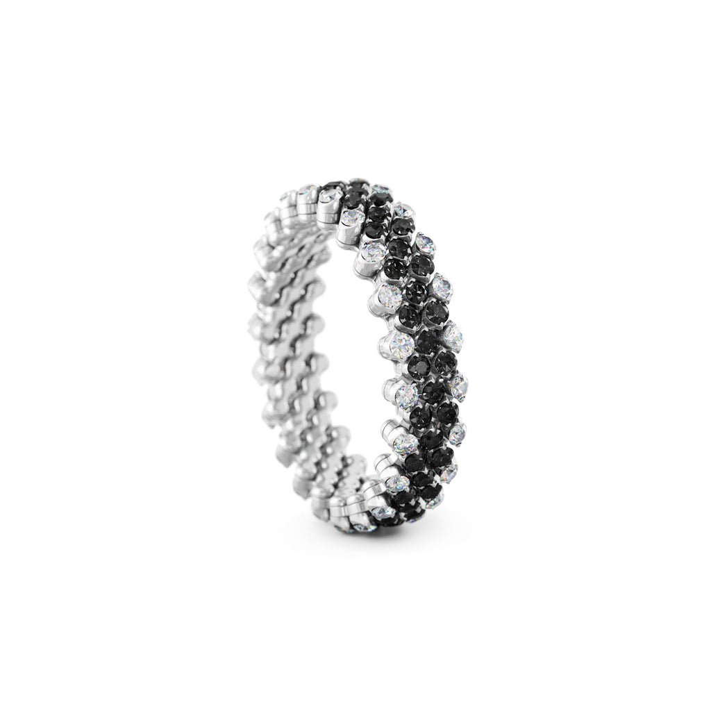 Serafino Consoli Brevetto Multi-Size Ring - RMS 5F2 WG WD BD (BD) aus Weißgold mit Diamant