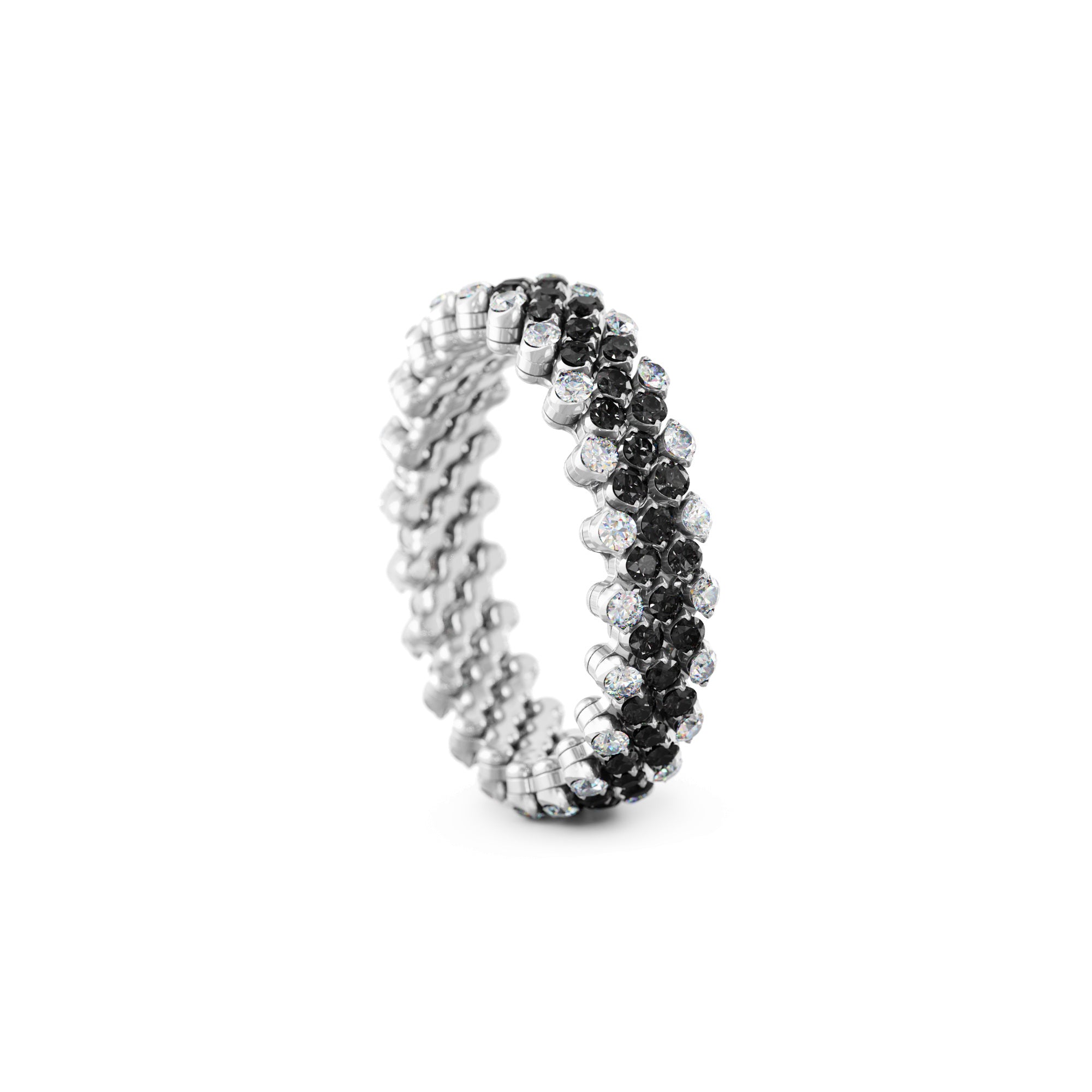Serafino Consoli Brevetto Multi-Size Ring - RMS 5F2 WG WD BD (BD) aus Weißgold mit Diamant
