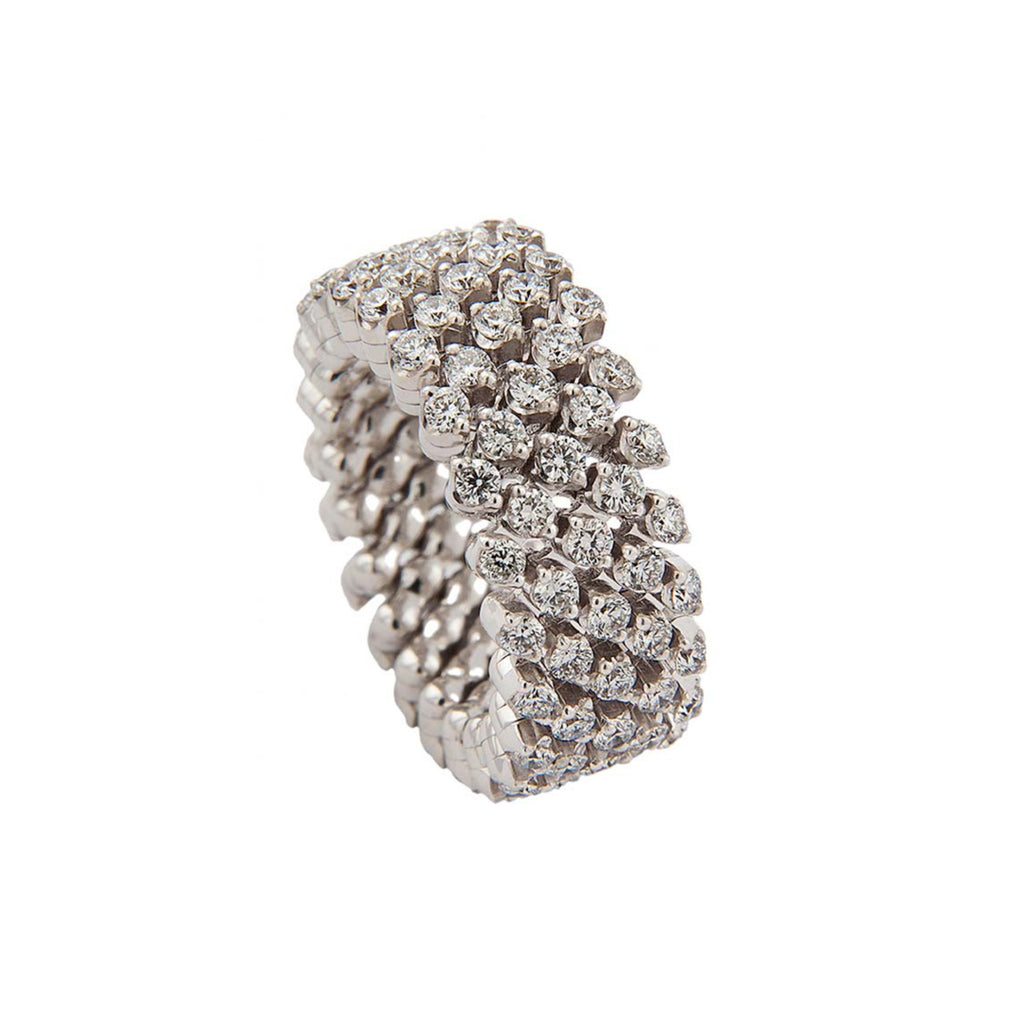Serafino Consoli Brevetto Multi-Size Ring - RMS 5F2 WG WD (WD) aus Weißgold mit Diamant