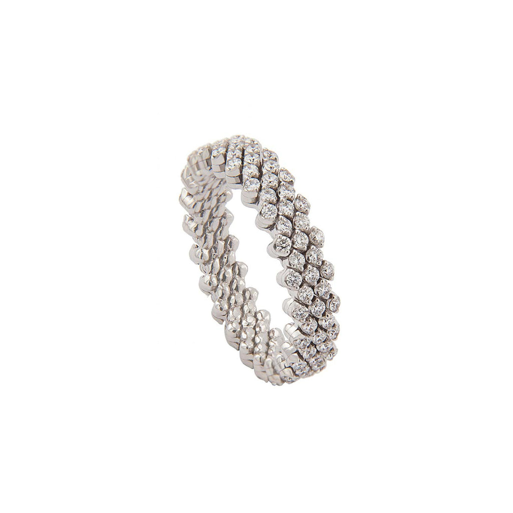 Serafino Consoli Brevetto Multi-Size Ring - RMS 5F2 WG WD (WD) aus Weißgold mit Diamant