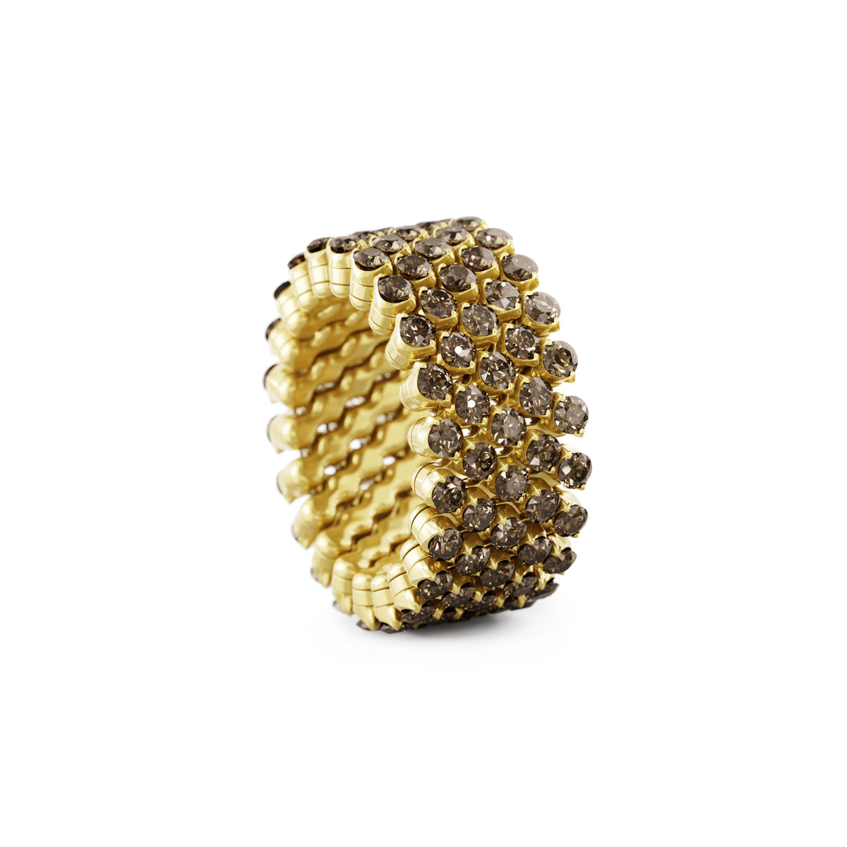 Serafino Consoli Brevetto Multi-Size Ring - RMS 5F2 YG BRD (BRD) aus Gelbgold mit Diamant
