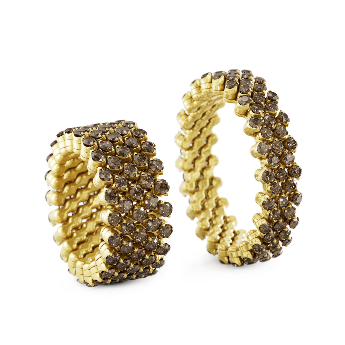 Serafino Consoli Brevetto Multi-Size Ring - RMS 5F2 YG BRD (BRD) aus Gelbgold mit Diamant