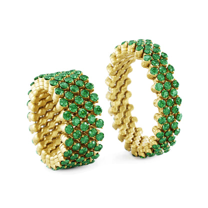 Brevetto Multi-Size Ring, Gelbgold • Diamant • Tsavorit von Serafino Consoli (RMS 5F2 YG T)