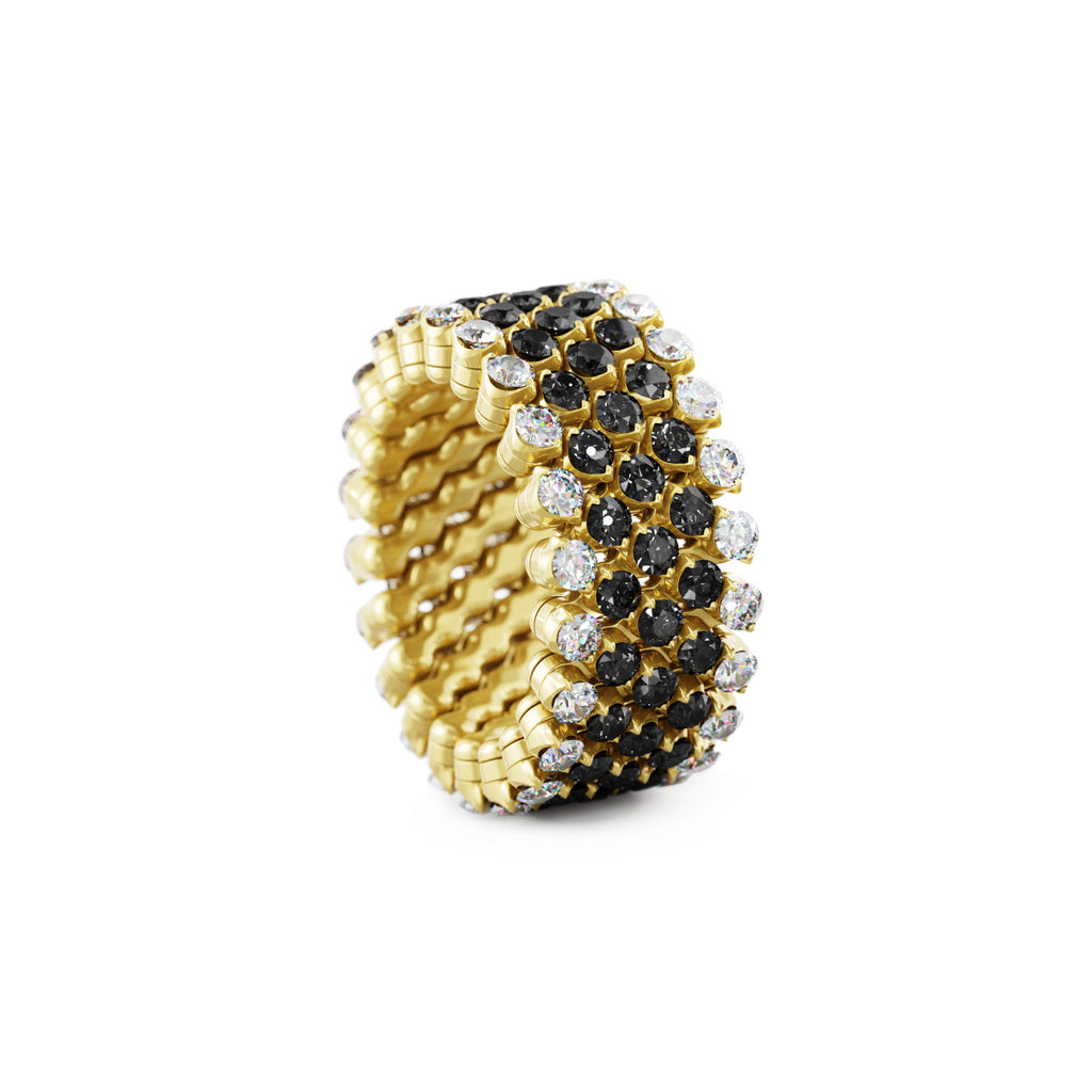 Serafino Consoli Brevetto Multi-Size Ring - RMS 5F2 YG WD BD (BD) aus Gelbgold mit Diamant