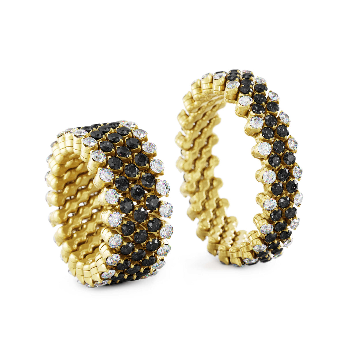 Serafino Consoli Brevetto Multi-Size Ring - RMS 5F2 YG WD BD (BD) aus Gelbgold mit Diamant