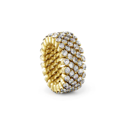 Serafino Consoli Brevetto Multi-Size Ring - RMS 5F2 YG WD (WD) aus Gelbgold mit Diamant