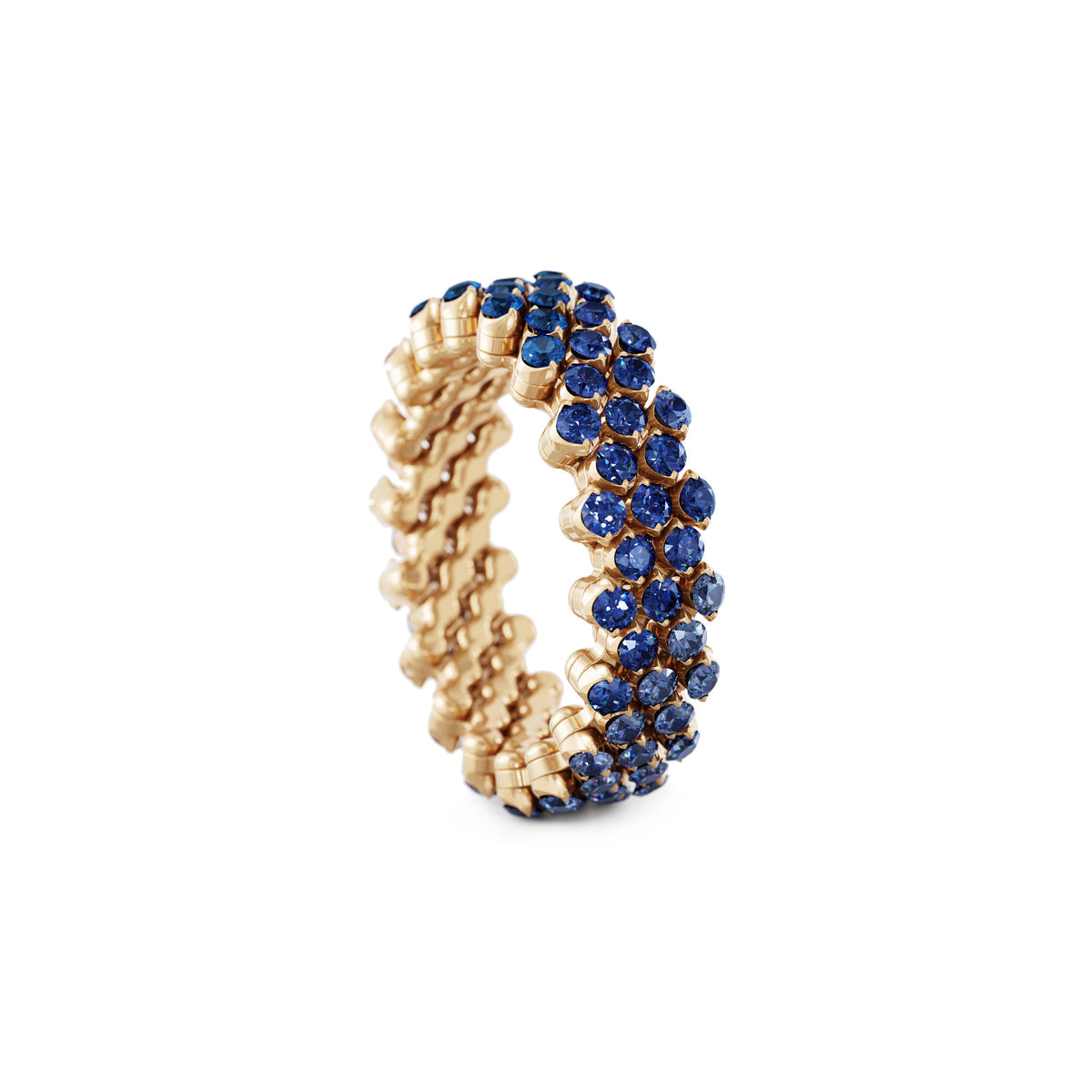 Serafino Consoli Brevetto Multi-Size Ring - RMS 5F4 RG BS SFT (SFT) aus Roségold mit Saphir