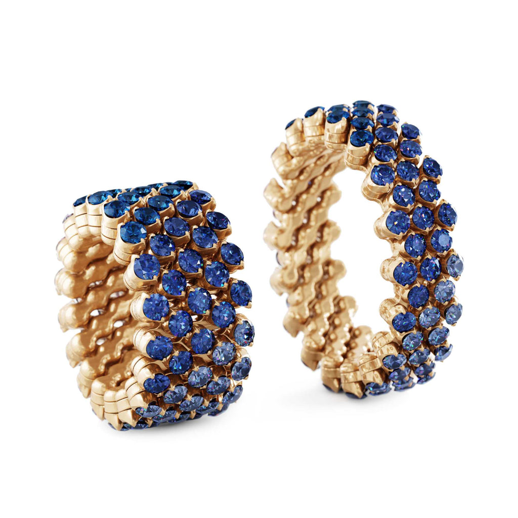 Serafino Consoli Brevetto Multi-Size Ring - RMS 5F4 RG BS SFT (SFT) aus Roségold mit Saphir