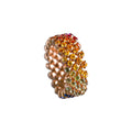 Serafino Consoli Brevetto Multi-Size Ring - RMS 5F4 RG RAINBOW (RAINBOW) aus Roségold mit Diamant und Saphir