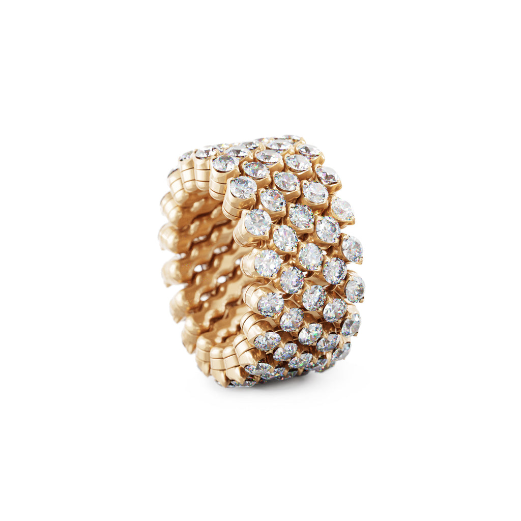 Serafino Consoli Brevetto Multi-Size Ring - RMS 5F4 RG WD (WD) aus Roségold mit Diamant