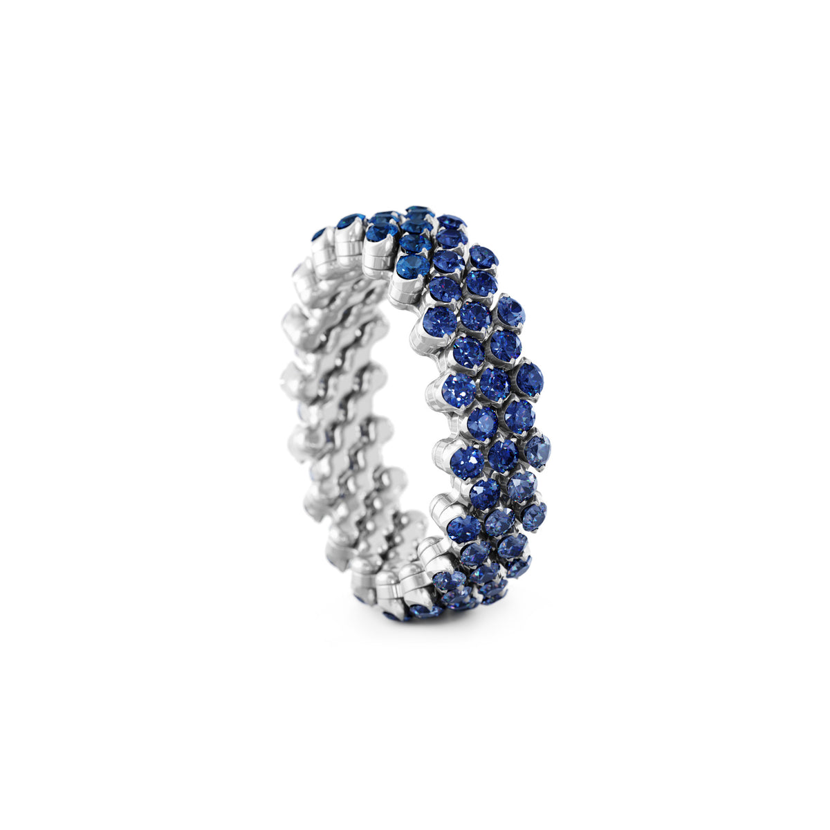 Serafino Consoli Brevetto Multi-Size Ring - RMS 5F4 WG BS SFT (SFT) aus Weißgold mit Saphir