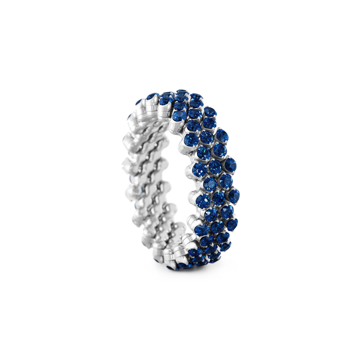 Serafino Consoli Brevetto Multi-Size Ring - RMS 5F4 WG BS (BS) aus Weißgold mit Saphir