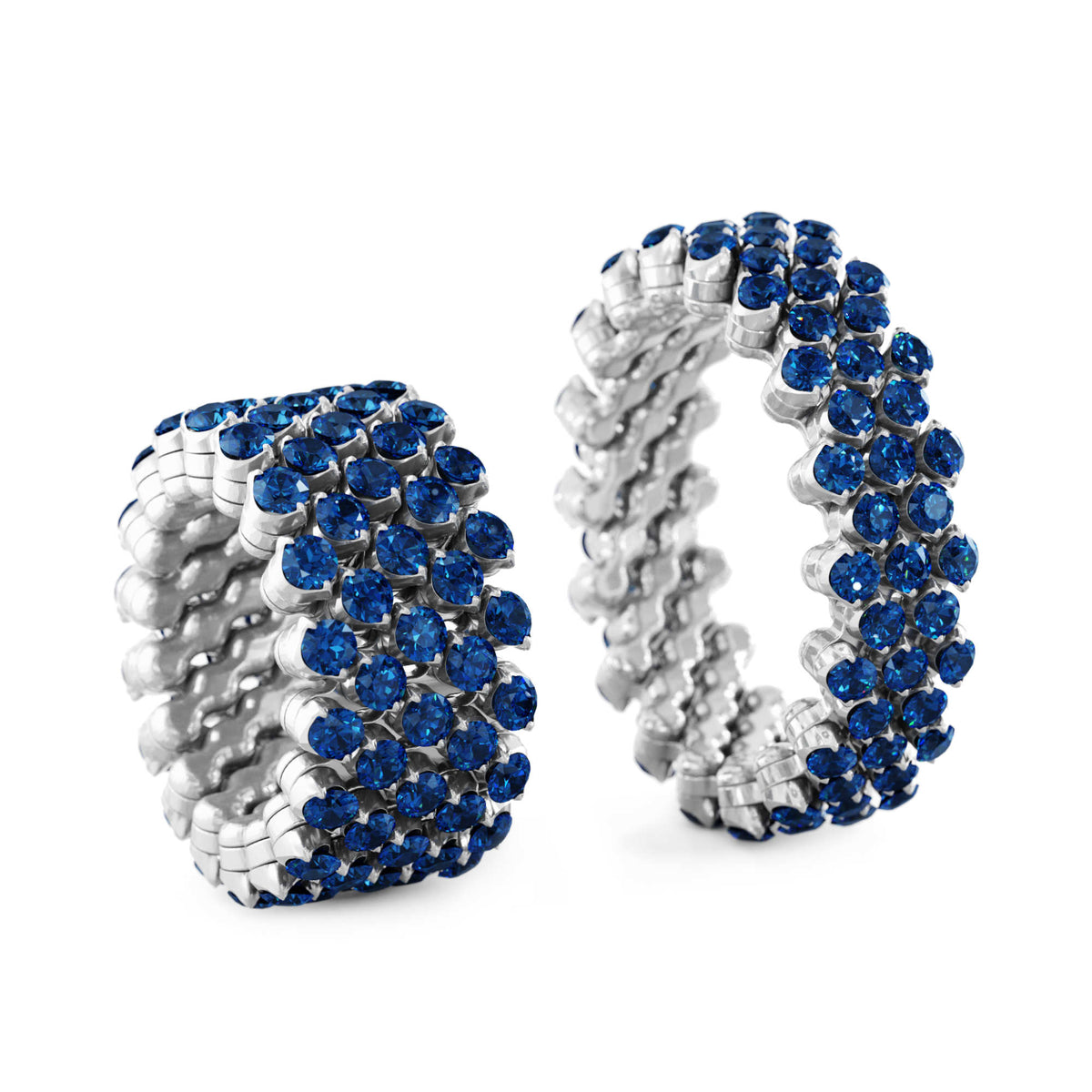 Serafino Consoli Brevetto Multi-Size Ring - RMS 5F4 WG BS (BS) aus Weißgold mit Saphir