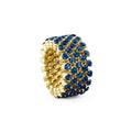 Serafino Consoli Brevetto Multi-Size Ring - RMS 5F4 YG BS (BS) aus Gelbgold mit Saphir