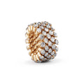 Serafino Consoli Brevetto Multi-Size Ring - RMS 5F7 RG WD (WD) aus Roségold mit Diamant