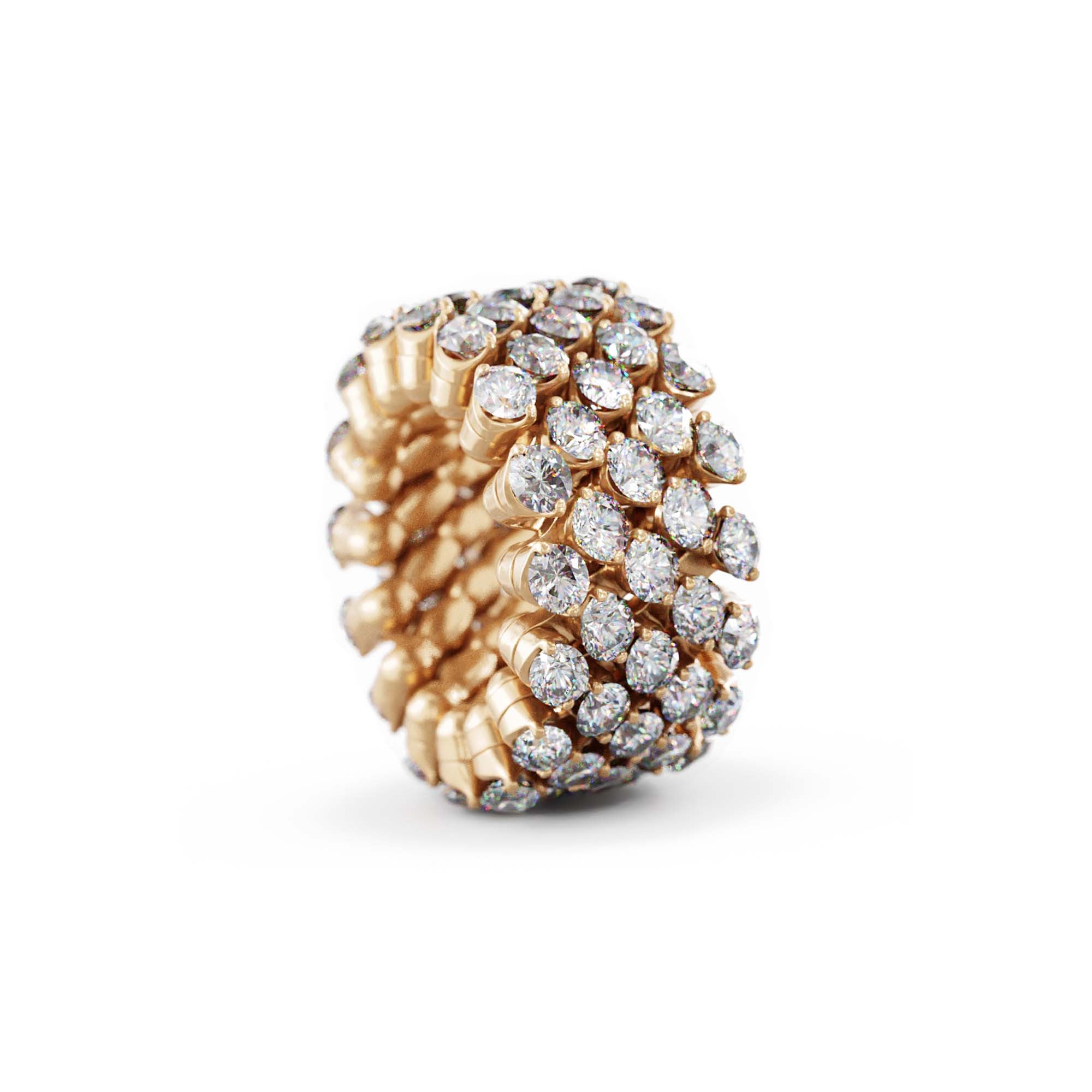 Serafino Consoli Brevetto Multi-Size Ring - RMS 5F7 RG WD (WD) aus Roségold mit Diamant