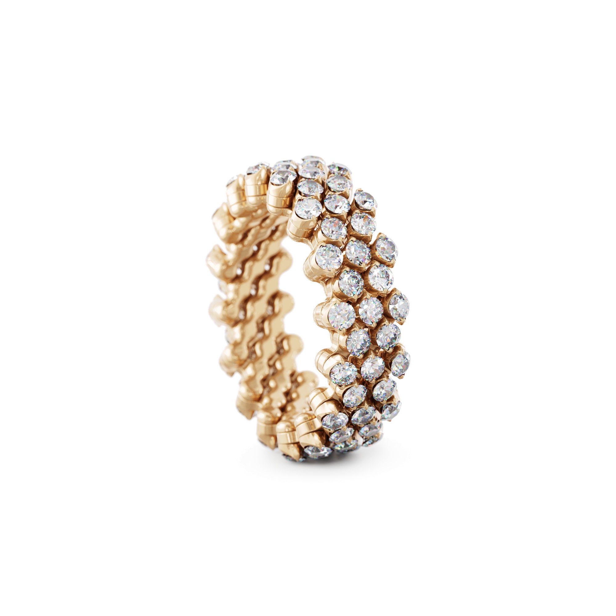 Serafino Consoli Brevetto Multi-Size Ring - RMS 5F7 RG WD (WD) aus Roségold mit Diamant