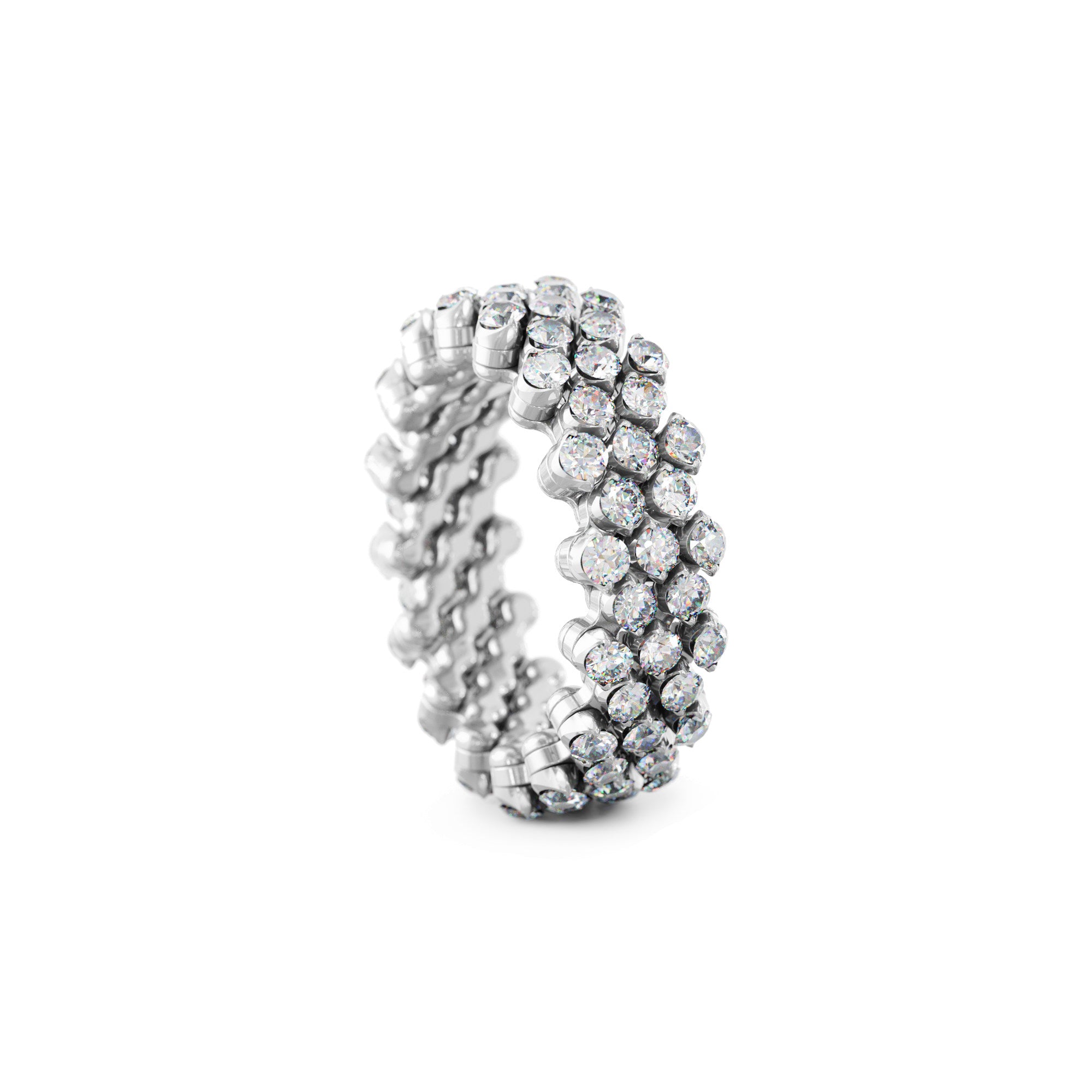 Serafino Consoli Brevetto Multi-Size Ring - RMS 5F7 WG WD (WD) aus Weißgold mit Diamant