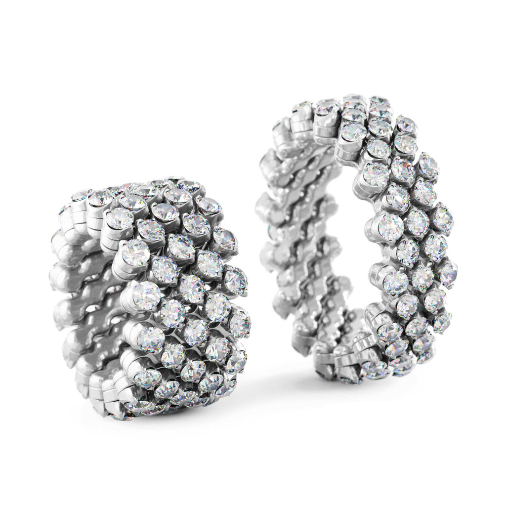 Serafino Consoli Brevetto Multi-Size Ring - RMS 5F7 WG WD (WD) aus Weißgold mit Diamant