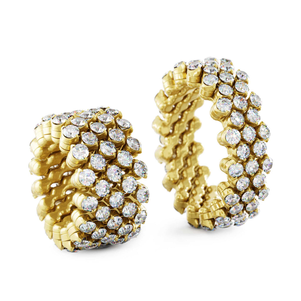 Serafino Consoli Brevetto Multi-Size Ring - RMS 5F7 YG WD (WD) aus Gelbgold mit Diamant