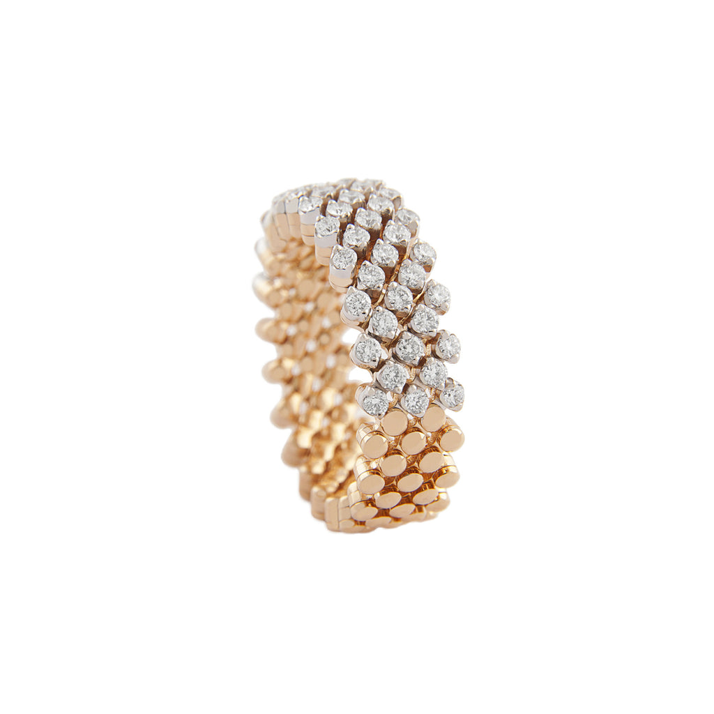 Serafino Consoli Brevetto Multi-Size Ring - RMS 5H2 RG WD (WD) aus Roségold mit Diamant