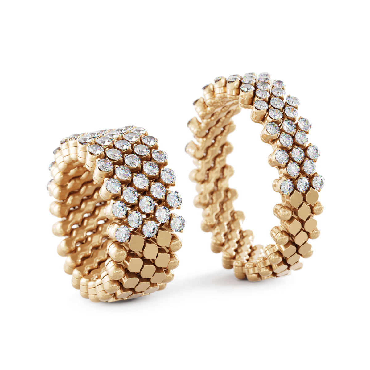 Serafino Consoli Brevetto Multi-Size Ring - RMS 5H2 RG WD (WD) aus Roségold mit Diamant
