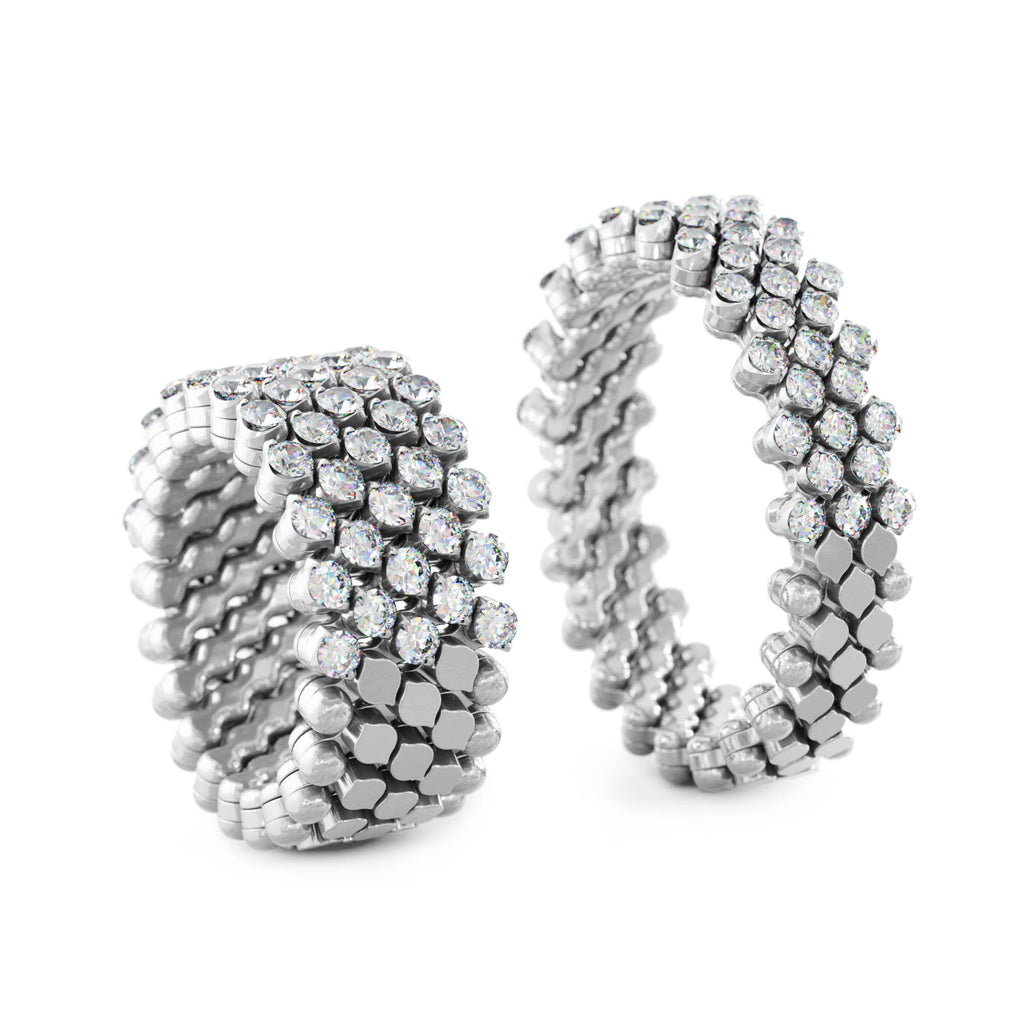 Serafino Consoli Brevetto Multi-Size Ring - RMS 5H2 WG WD (WD) aus Weißgold mit Diamant