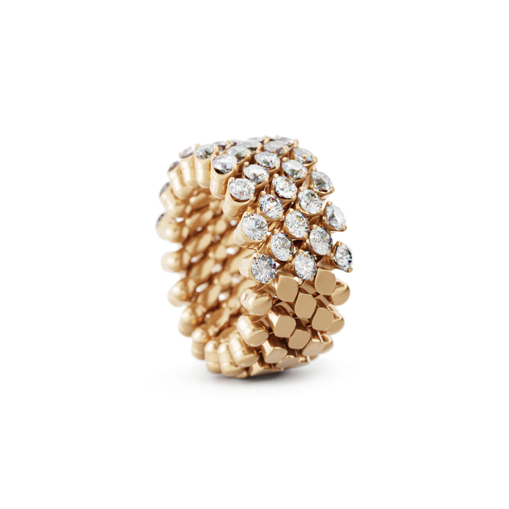 Serafino Consoli Brevetto Multi-Size Ring - RMS 5H4 RG WD (WD) aus Roségold mit Diamant