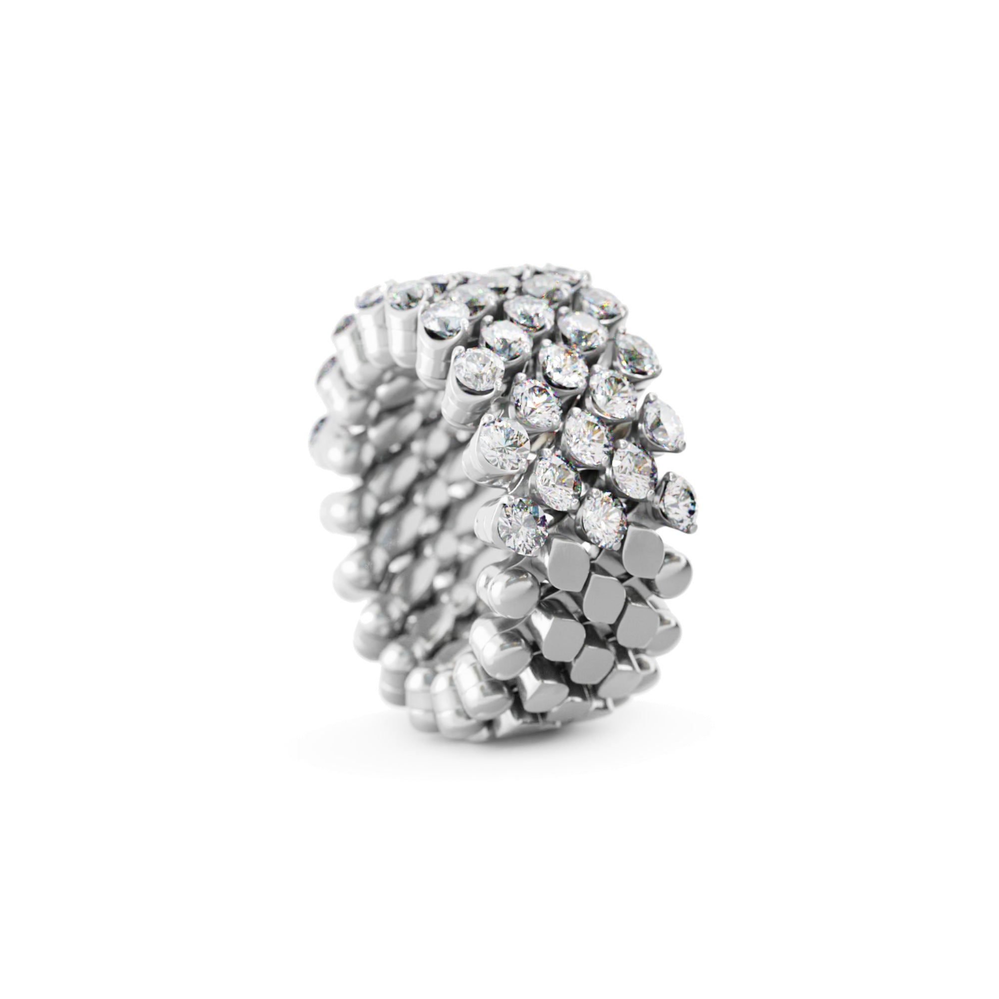 Serafino Consoli Brevetto Multi-Size Ring - RMS 5H4 WG WD (WD) aus Weißgold mit Diamant