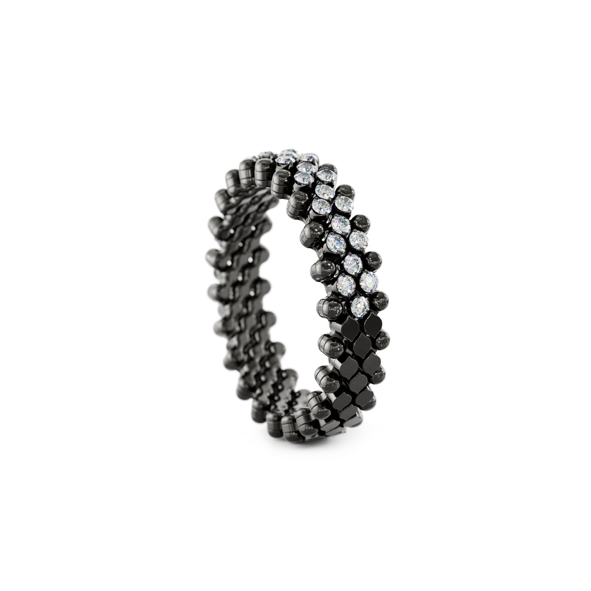 Serafino Consoli Brevetto Multi-Size Ring - RMS 5HM2 BG WD (WD) aus Weißgold mit Diamant