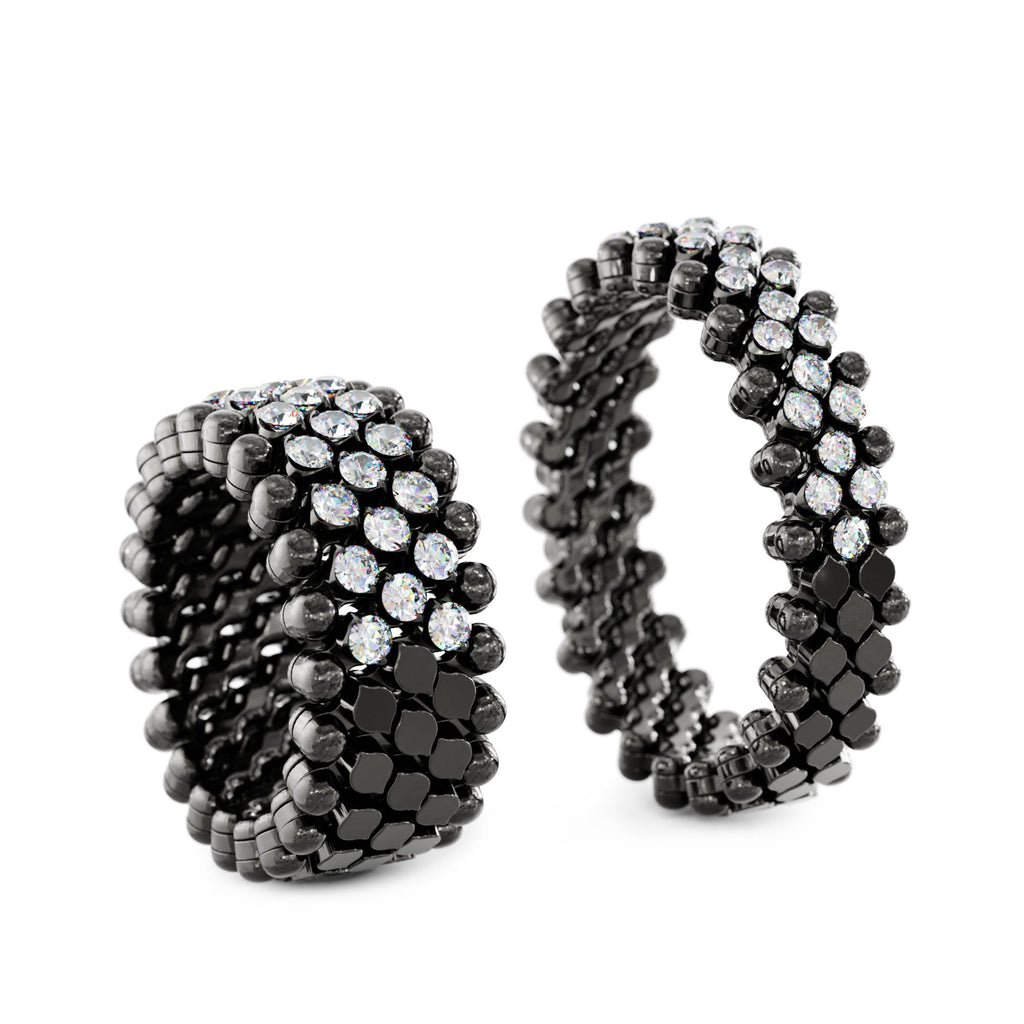 Serafino Consoli Brevetto Multi-Size Ring - RMS 5HM2 BG WD (WD) aus Weißgold mit Diamant
