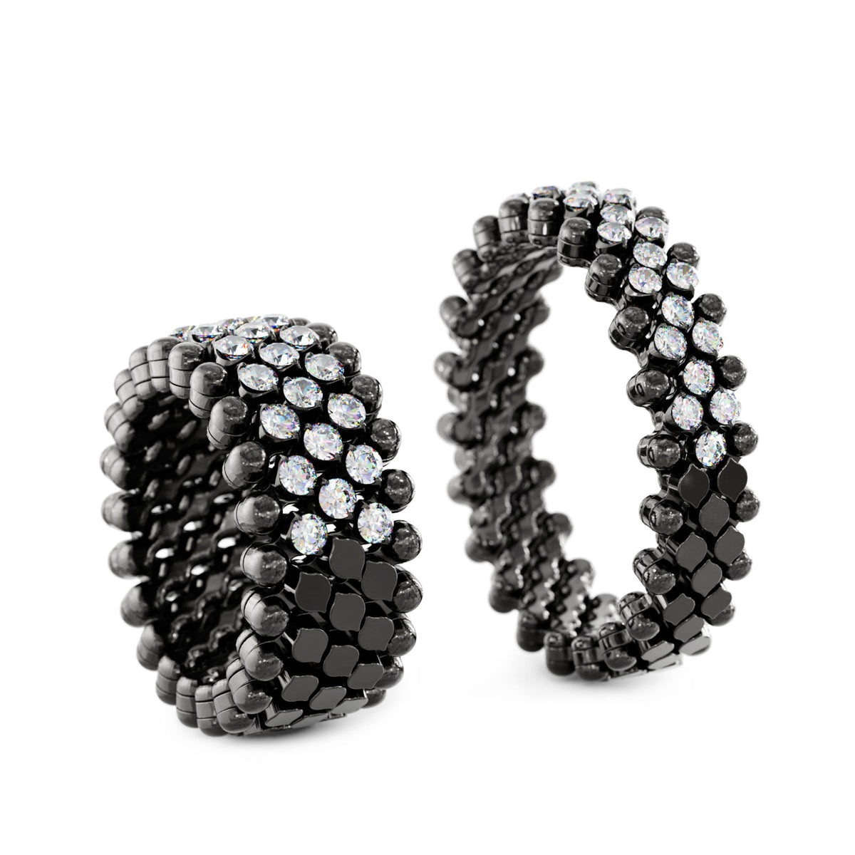 Serafino Consoli Brevetto Multi-Size Ring - RMS 5HM2 BG WD (WD) aus Weißgold mit Diamant